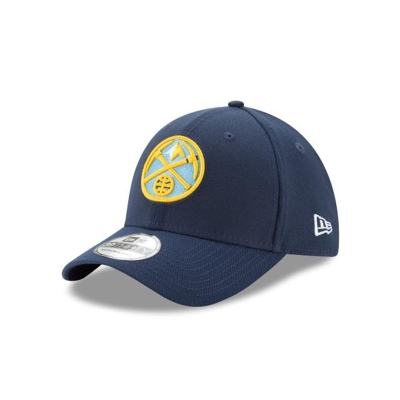 Blue Denver Nuggets Hat - New Era NBA Team Classic 39THIRTY Stretch Fit Caps USA4036197